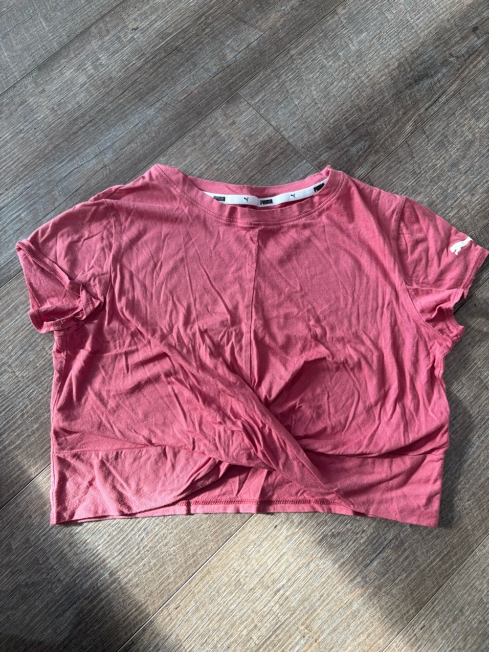 Puma Dusty Rose Cropped Tee